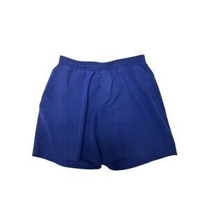 Lululemon Athletica Channel Cross Blue Flat Front Men's Swim Shorts